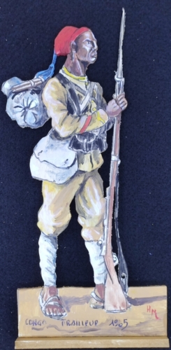 Figurine de soldat du Congo