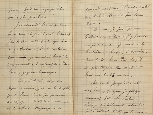Lettre de Gabriel Hanotaux à sa femme en septembre 1888 p.2 et p.3